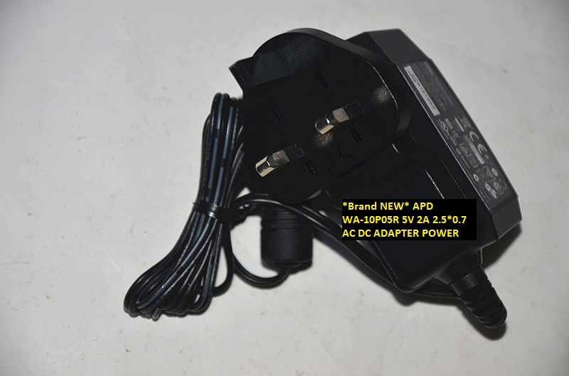 *Brand NEW* APD 5V 2A WA-10P05R 2.5*0.7 AC DC ADAPTER POWER SUPPLY
